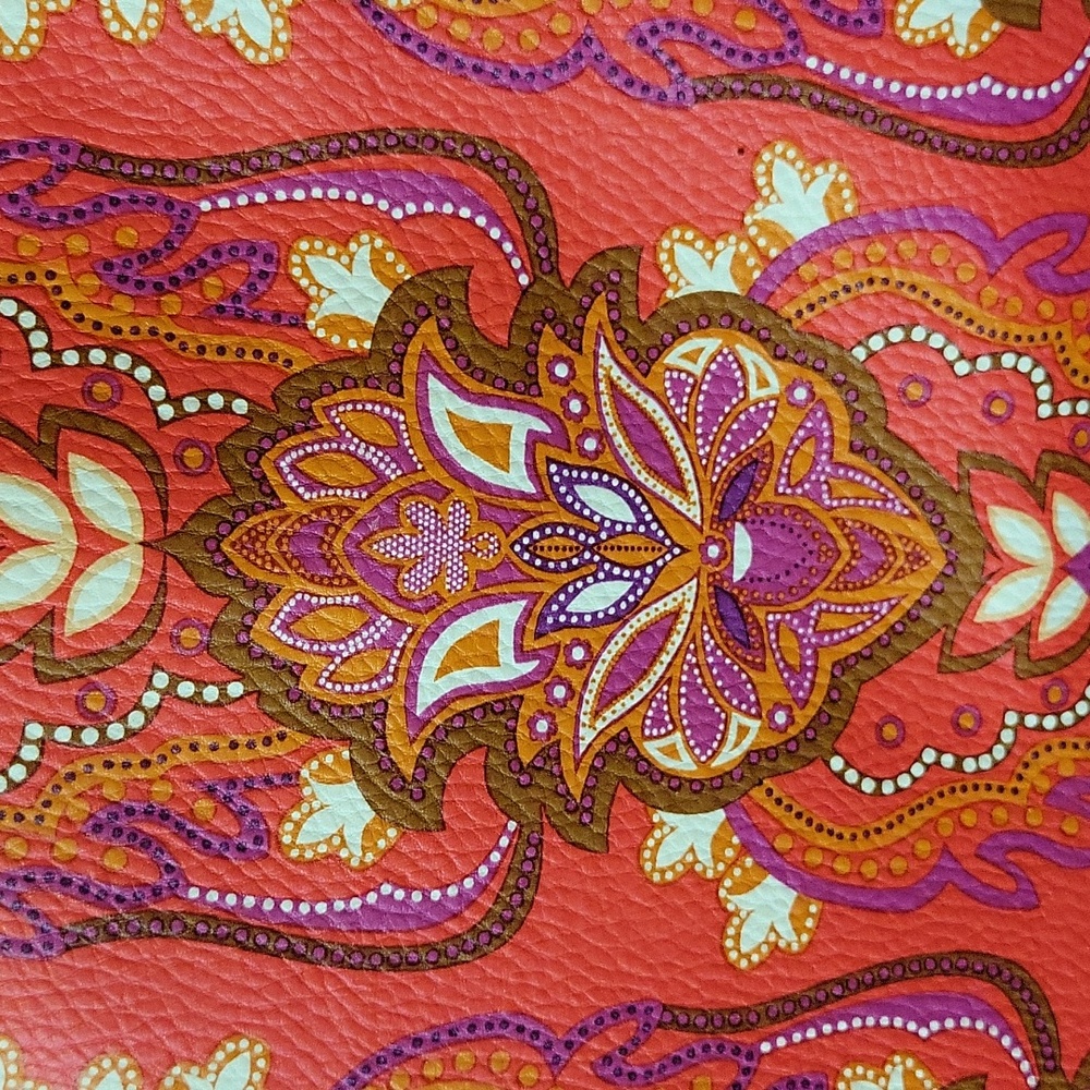 Vibrant Coral Print Tote - Picture 3 of 8